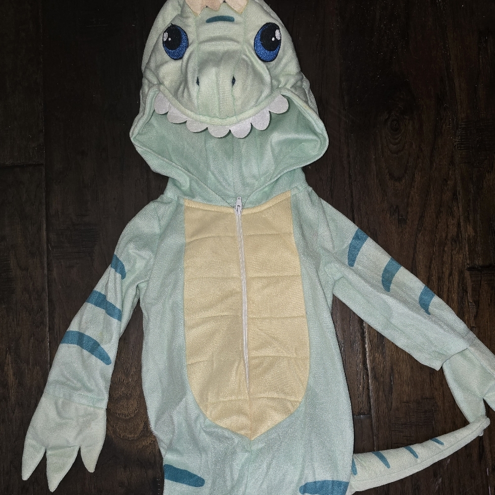 Kids Dinosaur Costume - Green and Blue